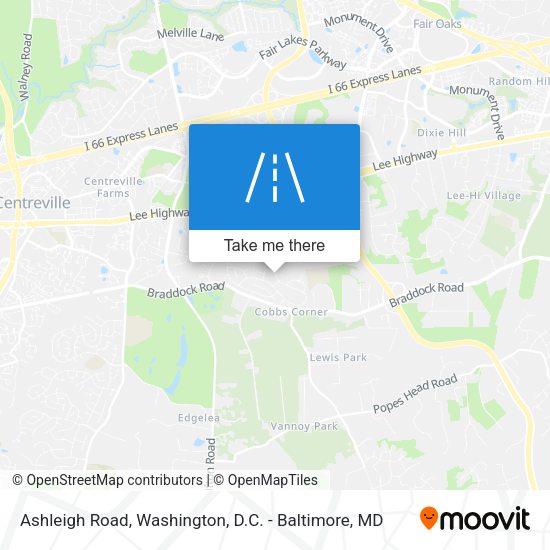 Ashleigh Road map