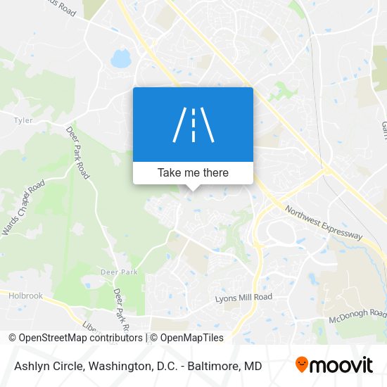 Mapa de Ashlyn Circle