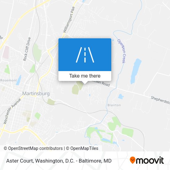 Aster Court map