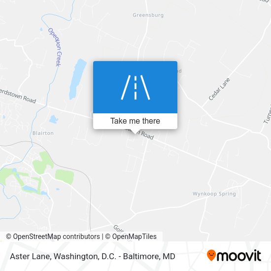 Aster Lane map