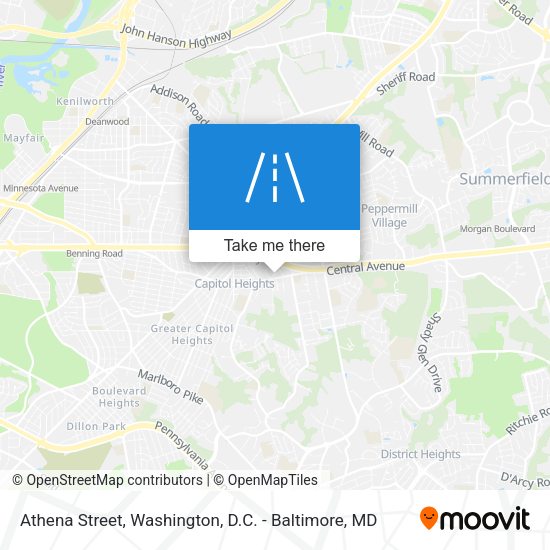 Athena Street map