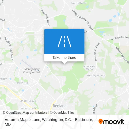 Autumn Maple Lane map