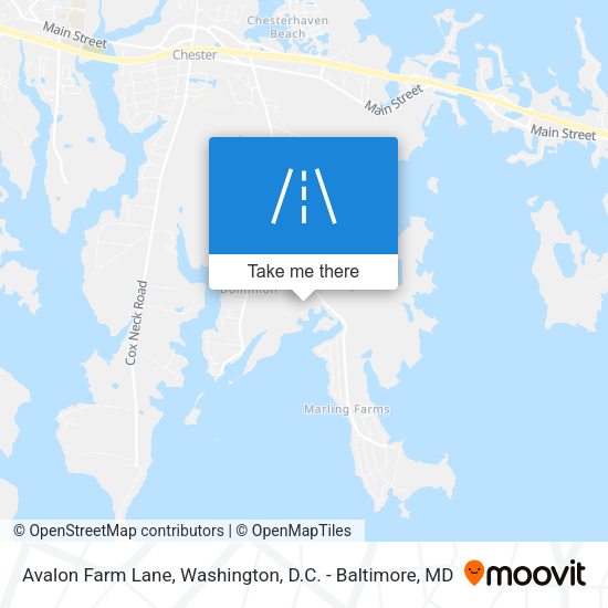 Avalon Farm Lane map