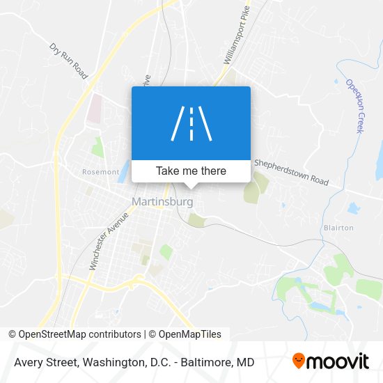 Mapa de Avery Street