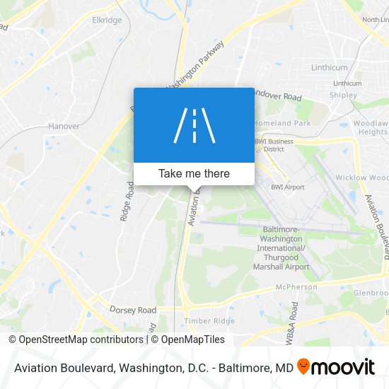 Aviation Boulevard map