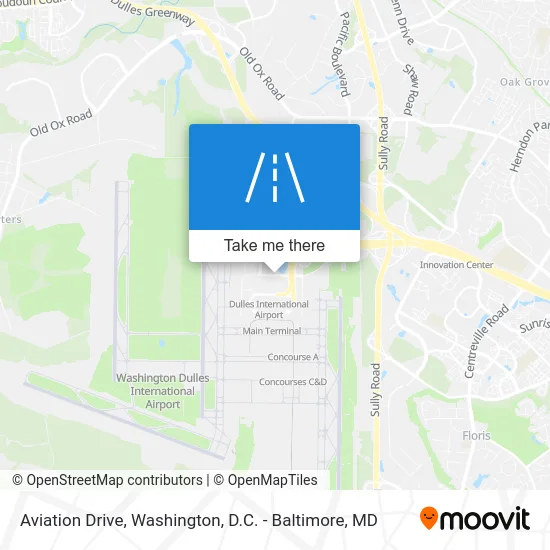 Aviation Drive map