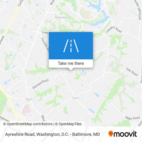 Ayreshire Road map