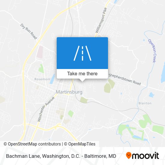 Bachman Lane map