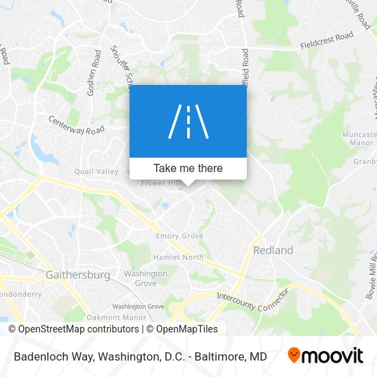 Badenloch Way map