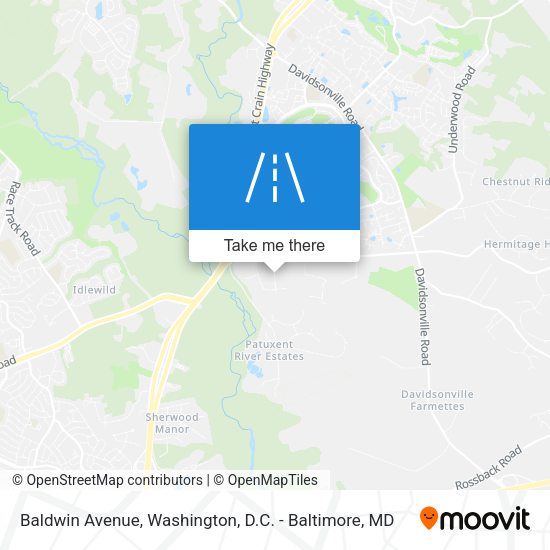Mapa de Baldwin Avenue