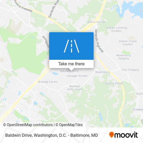 Baldwin Drive map