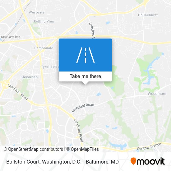 Ballston Court map