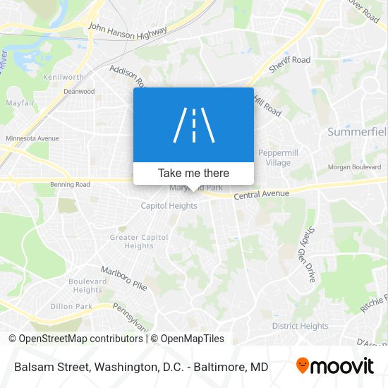 Mapa de Balsam Street