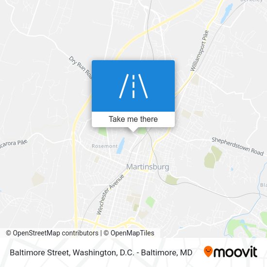 Baltimore Street map