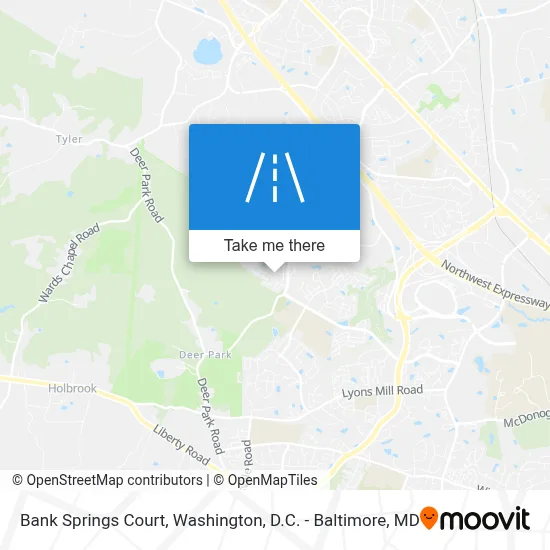 Bank Springs Court map