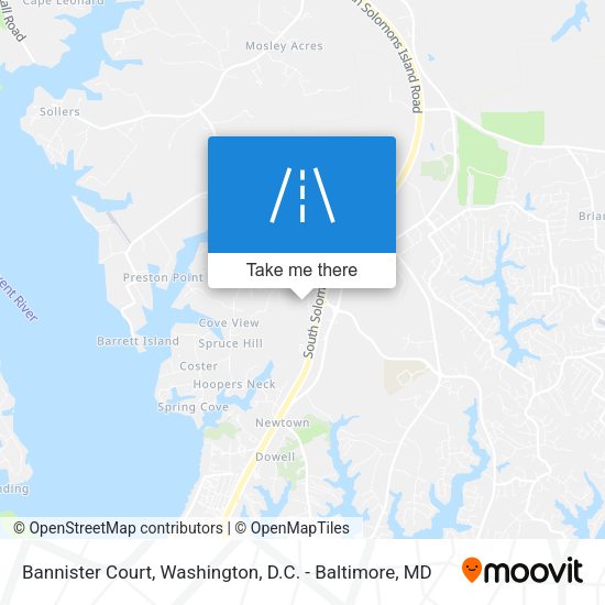 Bannister Court map