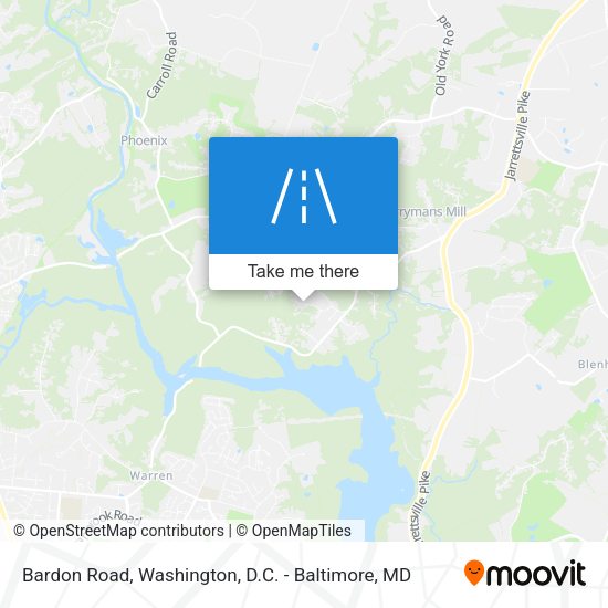 Bardon Road map