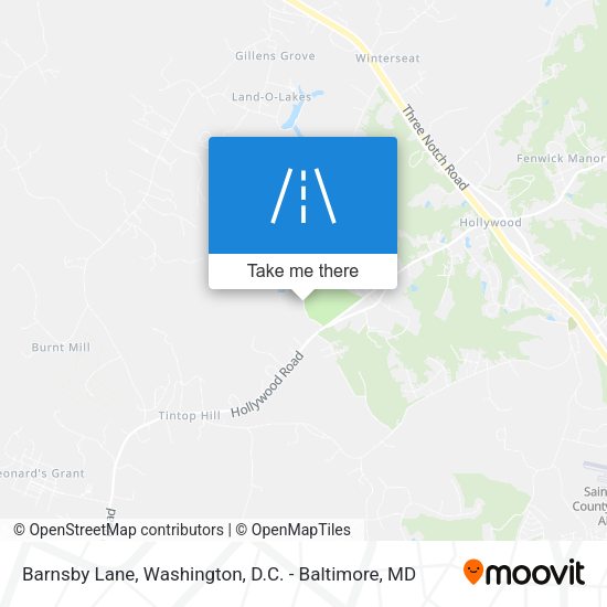 Barnsby Lane map