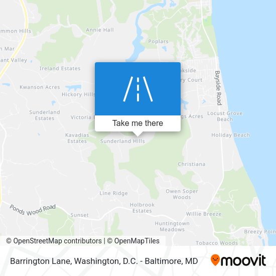 Mapa de Barrington Lane