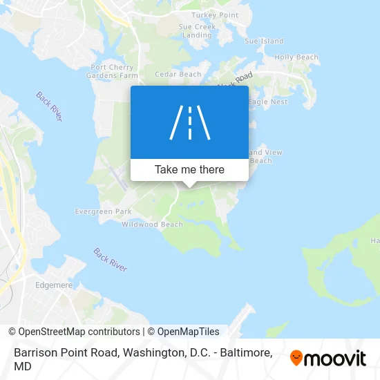 Barrison Point Road map