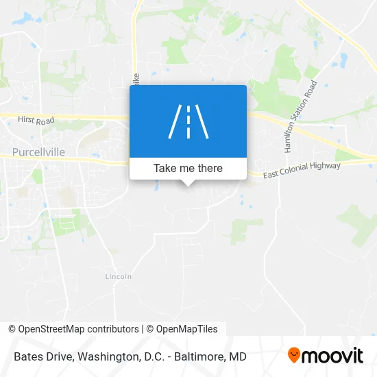 Bates Drive map