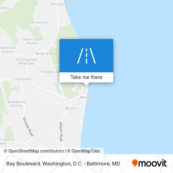 Bay Boulevard map