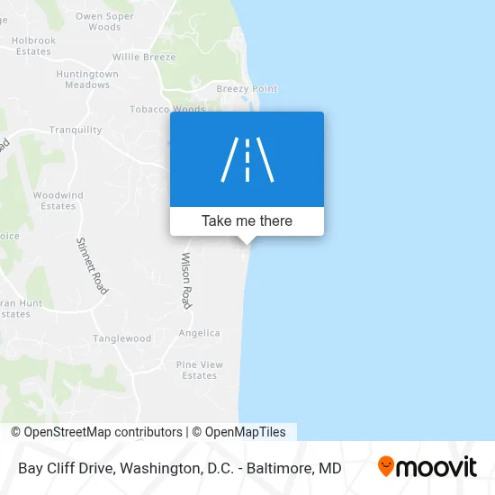 Bay Cliff Drive map
