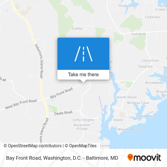 Bay Front Road map