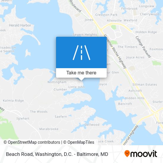Beach Road map