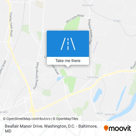 Beallair Manor Drive map