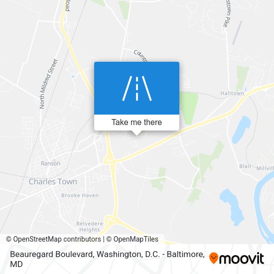 Beauregard Boulevard map