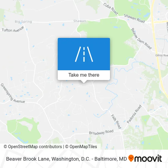 Beaver Brook Lane map