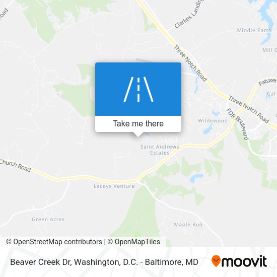 Mapa de Beaver Creek Dr