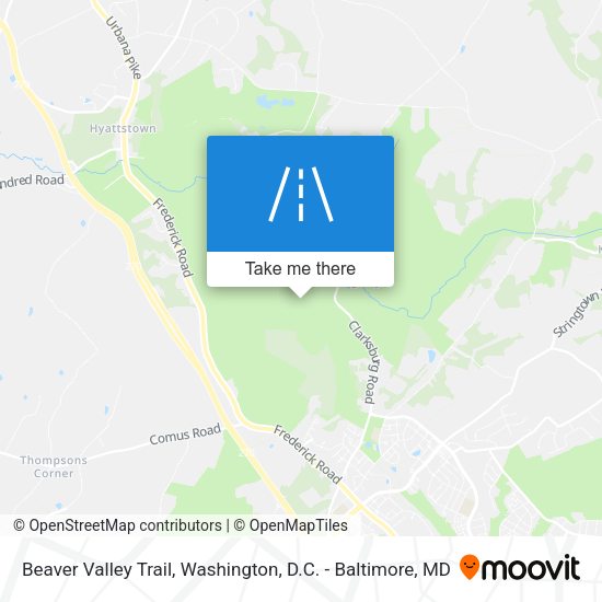 Mapa de Beaver Valley Trail