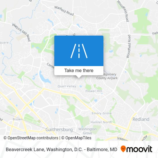 Beavercreek Lane map