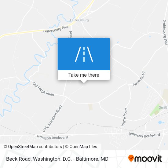 Mapa de Beck Road