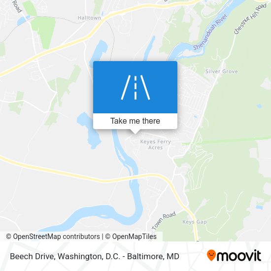 Beech Drive map