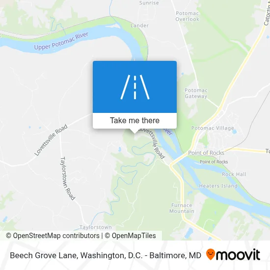 Beech Grove Lane map