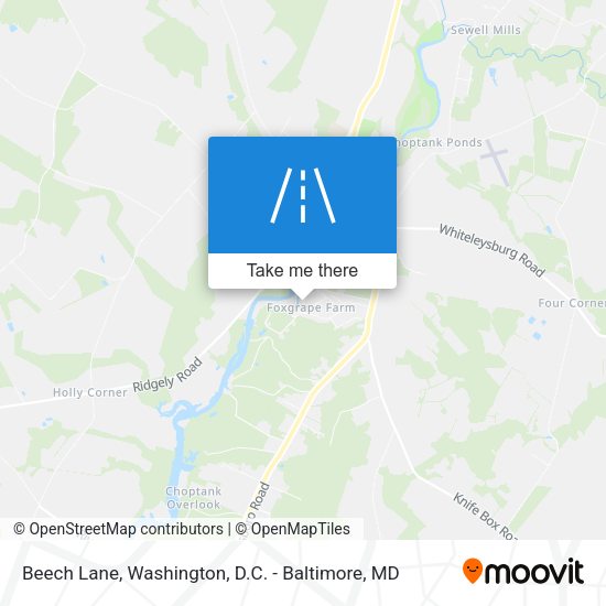 Beech Lane map
