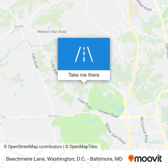 Beechmere Lane map