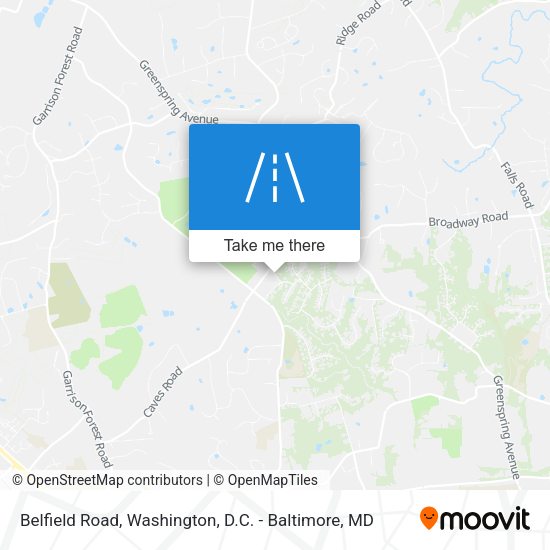 Mapa de Belfield Road
