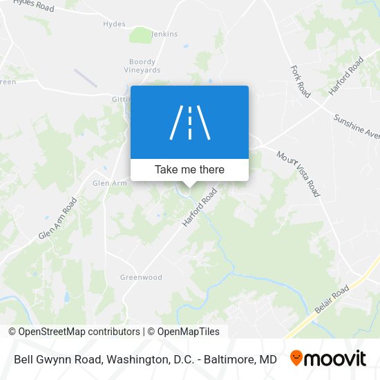 Mapa de Bell Gwynn Road