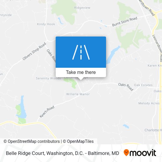 Mapa de Belle Ridge Court