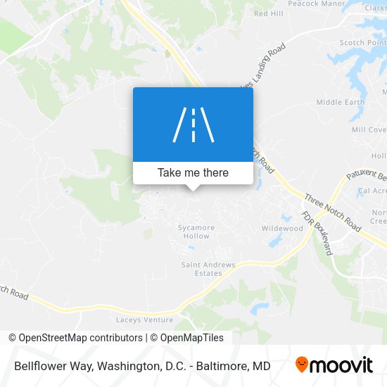 Bellflower Way map