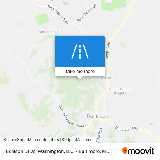 Bellison Drive map