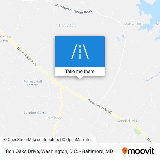 Ben Oaks Drive map