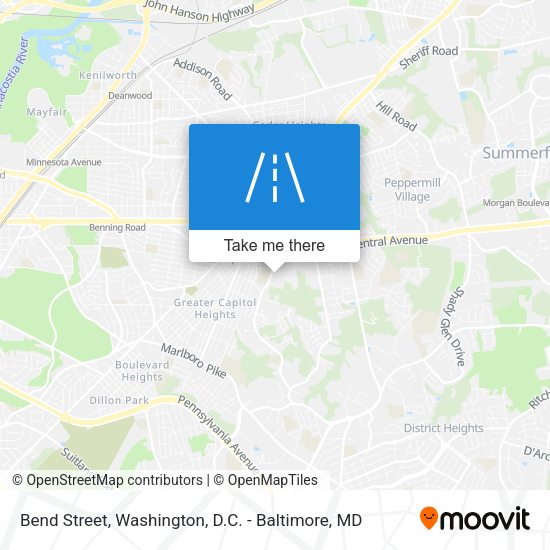 Bend Street map
