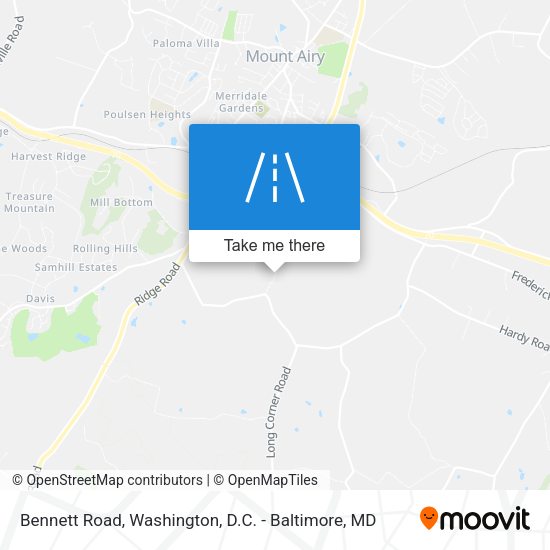 Bennett Road map