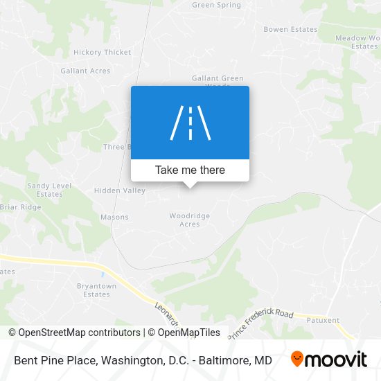 Bent Pine Place map