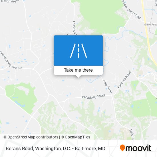 Mapa de Berans Road